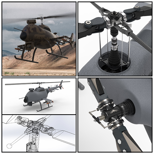 Light Weight Helicopter Drone